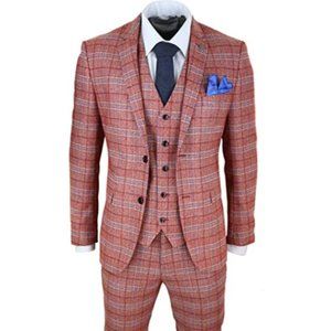 Suit Herringbone Vintage Smart